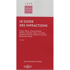 Couverture du guide des infractions