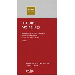 Couverture du guide des peines