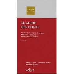 Couverture du guide des peines